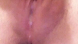 Intersex cock and cum pulsating orgasm