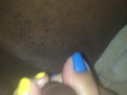 Sexy Asian feet footjob 10/16