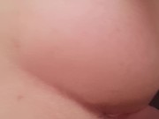 Hot big ass milf orgasms while being fucked doggy style with hard cock and dildo with creampie 6/16