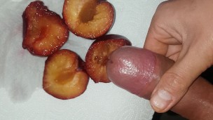 eat own cum from plum