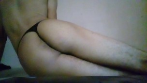 sexy guy dance and use a thong