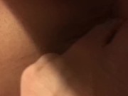 Wifes wet pussy gets fingered as she sucks hard cock 1/16