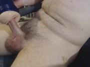 Fucking Fleshlight with Lubed Up Cock