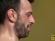 UK leashed sub slut rough fucked doggystyle 13/16