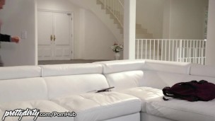 Pervy stepDad Feels up stepDaughters Teen Friend