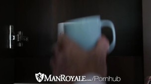 ManRoyale Good morning couch fuck and facial after coffee