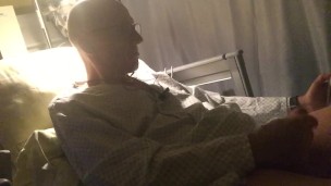 Wanking at the hospital- next to my roomies