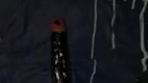 Big black dildo fucking my ass