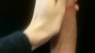 Edging then erupting cum without touching tip, ruined orgasm.