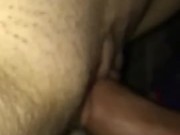 quickly before bed and cum on her belly