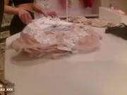 Amateur public in Paris! changing room blowjob fuck and cumshot - Leolulu 11/16