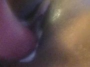 Creaming all over my dildo