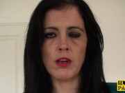 Fingered mature british spreads her legs 1/16