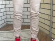 Camilla Moon - pee in clothes on the balcony 1/16