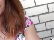 Camilla Moon - pee in clothes on the balcony 13/16