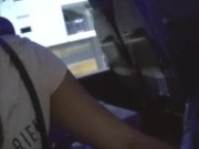 Pipe et éjac dans un bus / blowjob and cumshot in a bus / Vanilla Lime 5/16