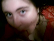 Lipstick POV Blowjob in Sexy Red Lace 2/16