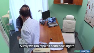 Doctor Frees Loveballs Deep in Pussy