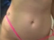 Huge Tits Micro Bikini Strip Tease
