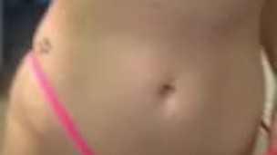 Huge Tits Micro Bikini Strip Tease