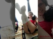 Hairy Pussy Creampie Show! Sexy Satyrday - May 27th 2017 3/16