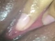 teen fucking her fat wet pussy leads to squirting