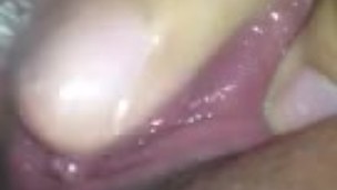 teen fucking her fat wet pussy leads to squirting first time