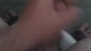 Stroking cock
