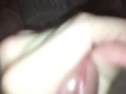 Pov stroking my hard thick cock