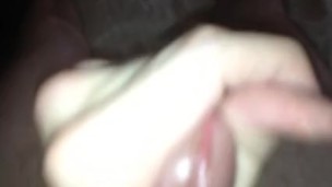 Pov stroking my hard thick cock