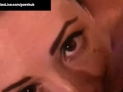 Cam Queen Its Cleo Sucks Pizza Guy's Cock & Licks His Balls! 16/16