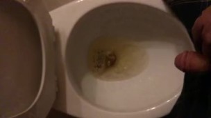 Slow motion urination