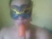 Rica cogida con la zanahoria 1/16