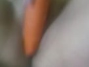 Rica cogida con la zanahoria 8/16