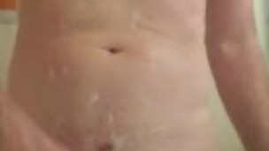 Shower and a shave solo male masterbation