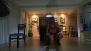 Striptease at the billiard table - Hot brazilian striper hot ass