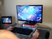 Ginger Banks Playing League of Legends While Fucking Herself 3/16