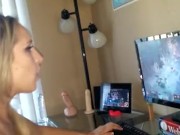 Ginger Banks Playing League of Legends While Fucking Herself 6/16