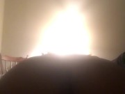 Fat ass rides dildo 13/16