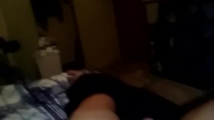 Fat redhead having a hard time to cum