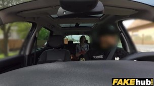 Fake Cop Cop cums twice for sexy redhead