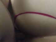 Girlfriend fucked doggy in pussy and ass creampie 16/16