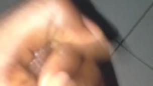Uncircumcised masturbating