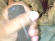 Hardcore cum shot from a Big Black Cock