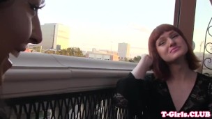 Versatile les tranny analfucking in twosome