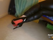 POV Stunning Footjob - Perfect ass, legs and feet 1/16