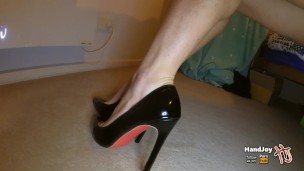 POV Impressionante Footjob - Bunda perfeita, pernas e pés