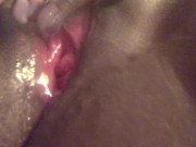 Close Up Finger Fuck and Squirt Before Bed