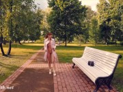 Jeny Smith fully naked in a park got caught