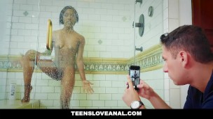 TeensLoveAnal - Hot Ebony Teen Ass Fucked By Stepbro